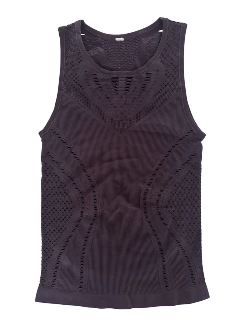 ALO Yoga Lark Slash & Burn Tank. Size XS. Color- Raisin